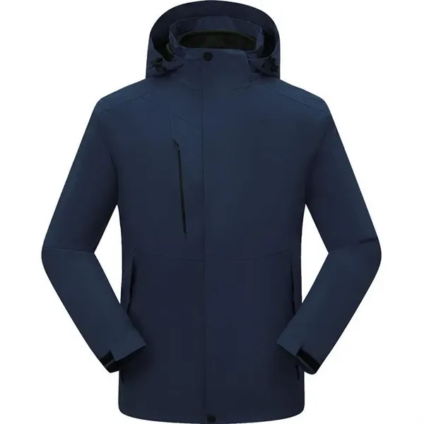 Detachable Hooded Jacket Waterproof Winter Coat - Detachable Hooded Jacket Waterproof Winter Coat - Image 2 of 12