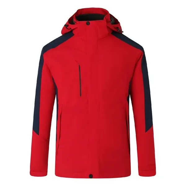 Detachable Hooded Jacket Waterproof Winter Coat - Detachable Hooded Jacket Waterproof Winter Coat - Image 5 of 12