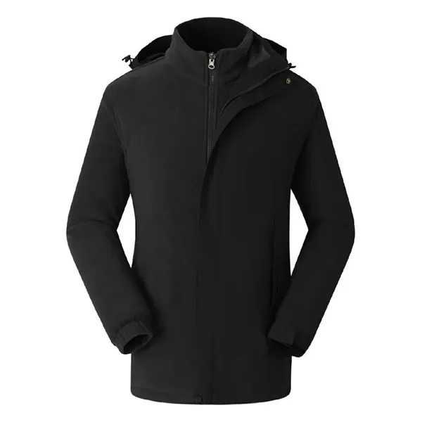 Detachable Hooded Jacket Waterproof Winter Coat - Detachable Hooded Jacket Waterproof Winter Coat - Image 6 of 12