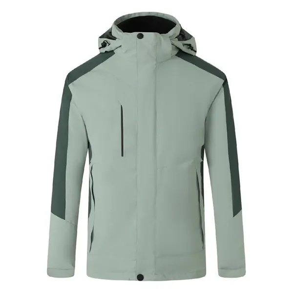 Detachable Hooded Jacket Waterproof Winter Coat - Detachable Hooded Jacket Waterproof Winter Coat - Image 7 of 12