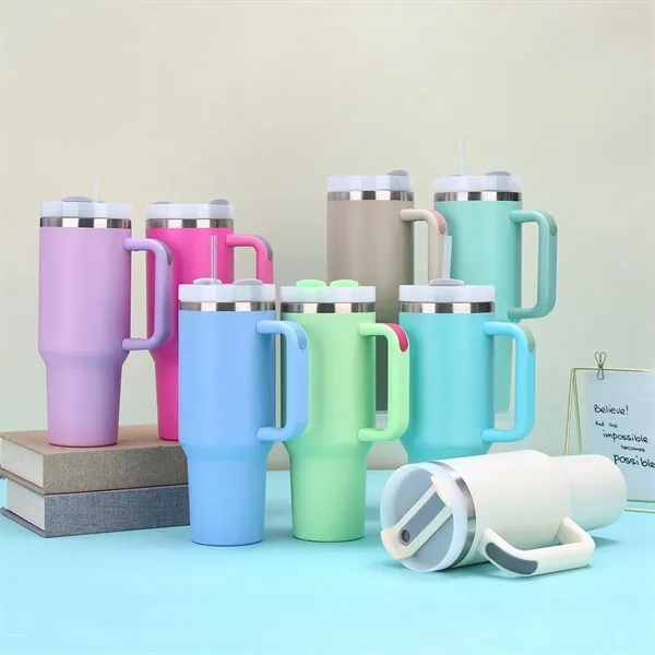 40 oz Intrepid Stainless Steel Tumbler - 40 oz Intrepid Stainless Steel Tumbler - Image 4 of 6