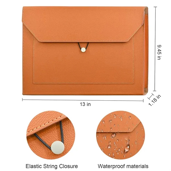 PU Leather Expandable Document Holder - PU Leather Expandable Document Holder - Image 3 of 3