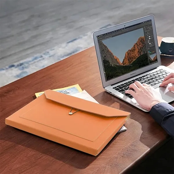 PU Leather Expandable Document Holder - PU Leather Expandable Document Holder - Image 2 of 3