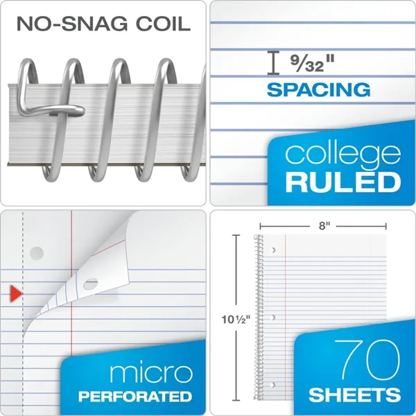 College Ruled Spiral Notebook - College Ruled Spiral Notebook - Image 3 of 3