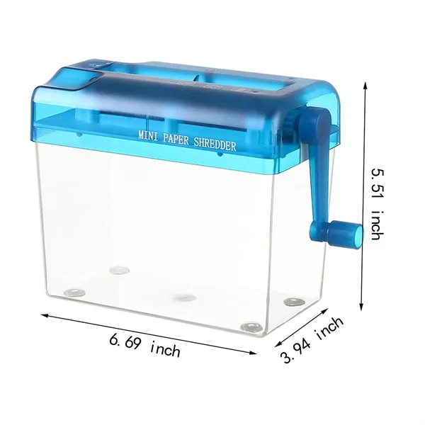 Mini Hand-cranked Paper Shredder - Mini Hand-cranked Paper Shredder - Image 4 of 5