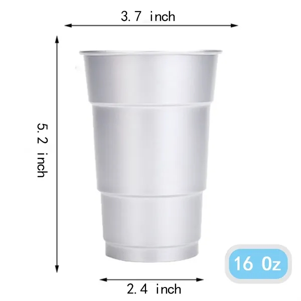 16 OZ Reusable Aluminum Drinking Cups - 16 OZ Reusable Aluminum Drinking Cups - Image 1 of 2