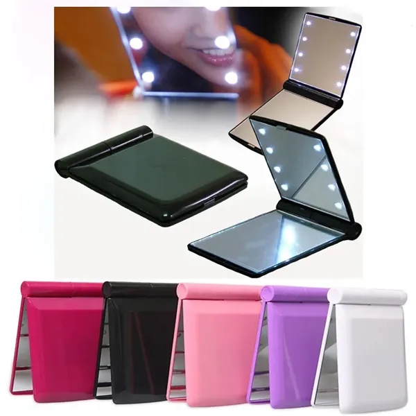 LED Makeup - Portable Folding Lighted Mirror - LED Makeup - Portable Folding Lighted Mirror - Image 7 of 10