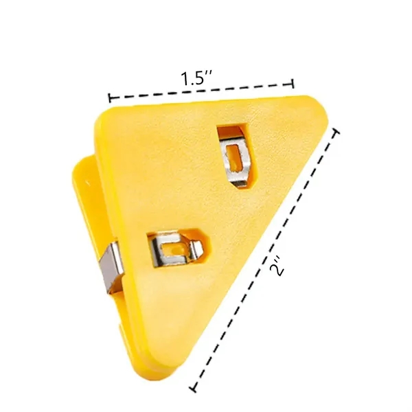 ABS Triangular Transparent File Book Binder Corner Clip - ABS Triangular Transparent File Book Binder Corner Clip - Image 1 of 14