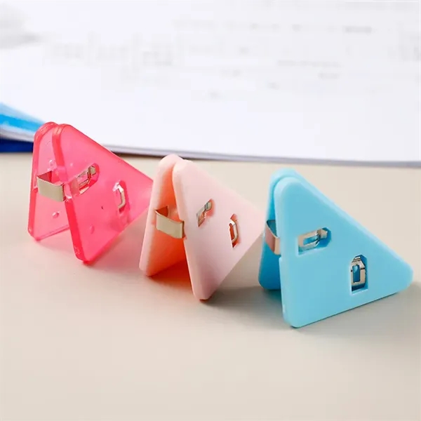 ABS Triangular Transparent File Book Binder Corner Clip - ABS Triangular Transparent File Book Binder Corner Clip - Image 2 of 14