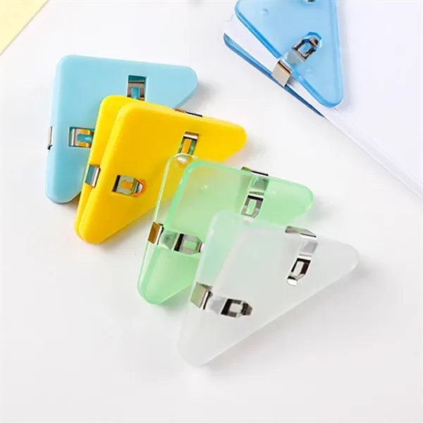 ABS Triangular Transparent File Book Binder Corner Clip - ABS Triangular Transparent File Book Binder Corner Clip - Image 3 of 14