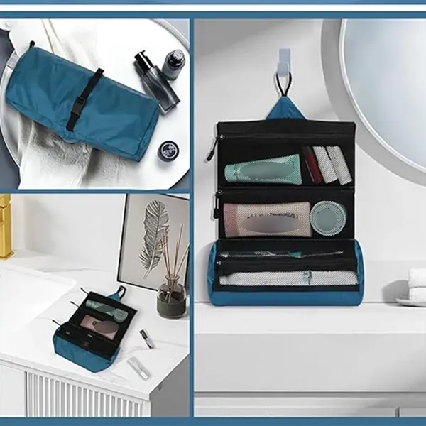 Large capacity foldable waterproof cosmetic toiletry bag - Large capacity foldable waterproof cosmetic toiletry bag - Image 2 of 4