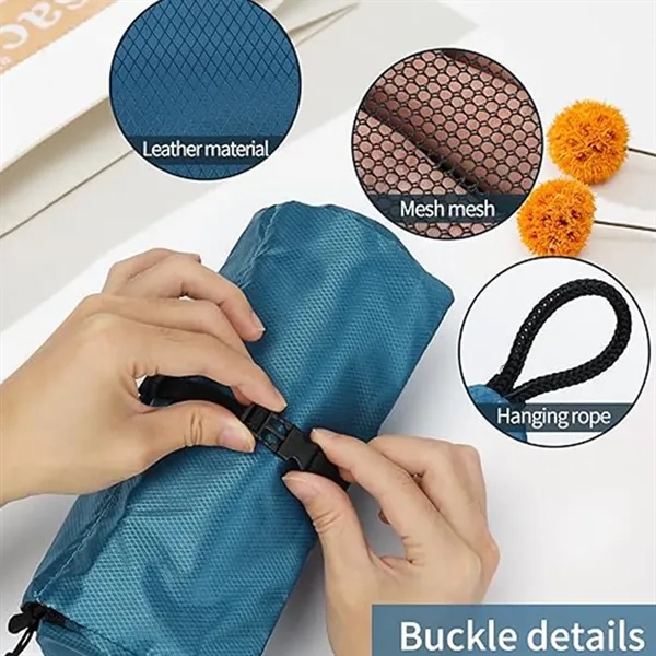 Large capacity foldable waterproof cosmetic toiletry bag - Large capacity foldable waterproof cosmetic toiletry bag - Image 3 of 4