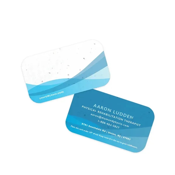 Abstract Curves Seed Paper Business Cards - Abstract Curves Seed Paper Business Cards - Image 2 of 5
