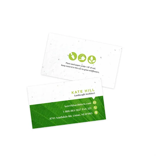 Eco Professional Seed Paper Business Cards - Eco Professional Seed Paper Business Cards - Image 2 of 5