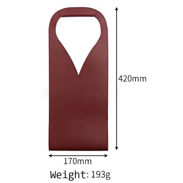 Single Bottle Wine Bag with Handle - Single Bottle Wine Bag with Handle - Image 5 of 6