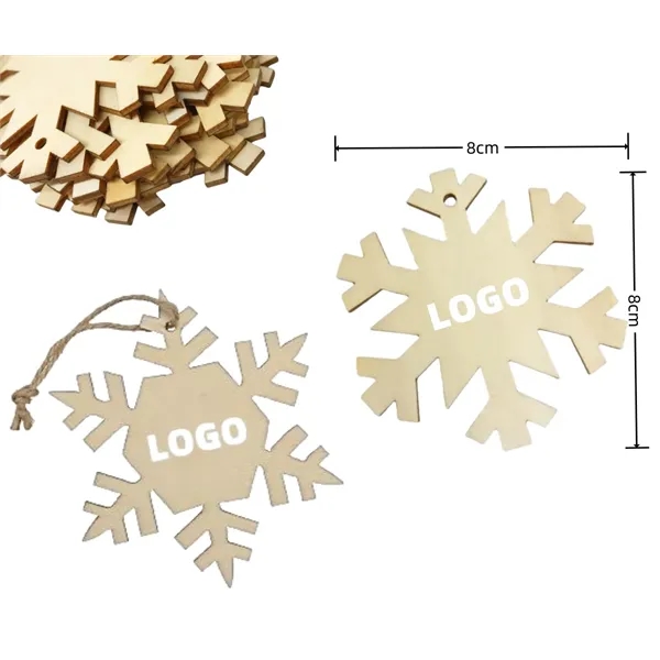 Christmas Decorative Snowflake Wood Ornament - Christmas Decorative Snowflake Wood Ornament - Image 0 of 6