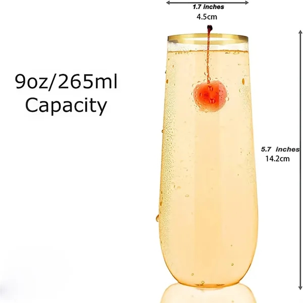 Plastic Shatterproof Cocktail Stemless Champagne Flutes - Plastic Shatterproof Cocktail Stemless Champagne Flutes - Image 2 of 4