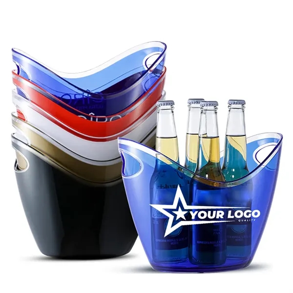 4L Clear Acrylic Wine Champagne Ice Bucket - 4L Clear Acrylic Wine Champagne Ice Bucket - Image 0 of 4