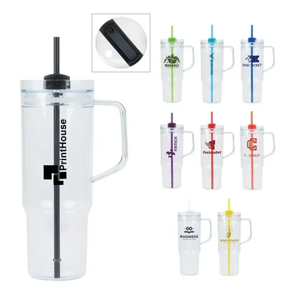 Oliver 40 oz. Clear AS Travel Mug - Oliver 40 oz. Clear AS Travel Mug - Image 0 of 9