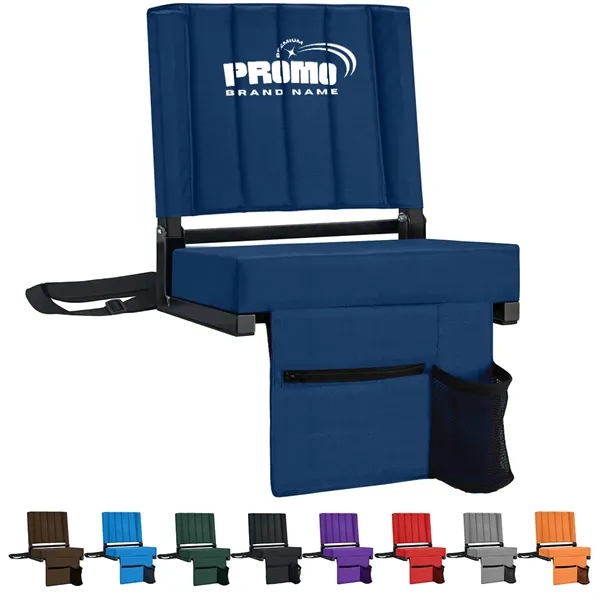 Portable Shoulder Straps Cup Holder Bleachers Stadium Seat - Portable Shoulder Straps Cup Holder Bleachers Stadium Seat - Image 0 of 3