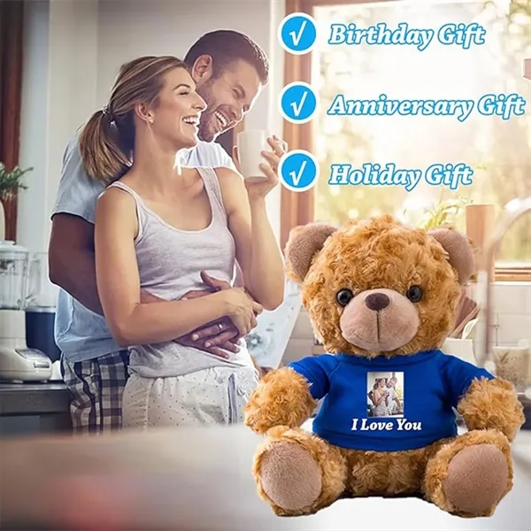 Personalized Gifts with Customized Text T-Shirt Teddy Bear - Personalized Gifts with Customized Text T-Shirt Teddy Bear - Image 2 of 2