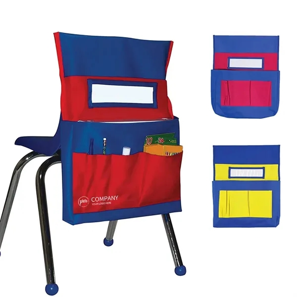Classroom Organizer Label Slot Multiple Chair Back Pockets - Classroom Organizer Label Slot Multiple Chair Back Pockets - Image 0 of 2