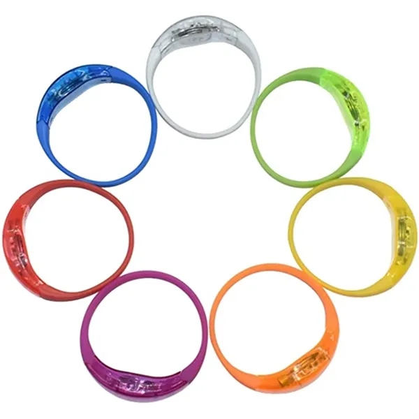 Music & Sound Activated Party LED Strobe Glow Bracelets - Music & Sound Activated Party LED Strobe Glow Bracelets - Image 0 of 3