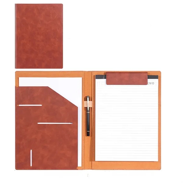 Multifunctional A4 PU Magnetic File Folder Document Holder - Multifunctional A4 PU Magnetic File Folder Document Holder - Image 4 of 6