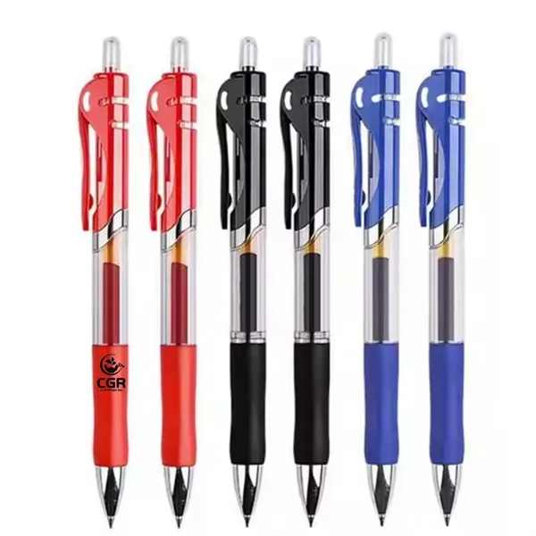 Ergonomic Plastic Gel Pen - Click Type Writing Instrument - Ergonomic Plastic Gel Pen - Click Type Writing Instrument - Image 0 of 3