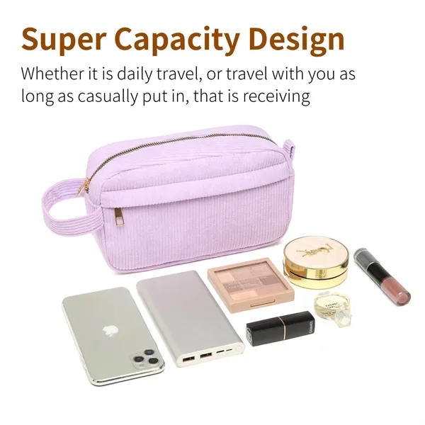 Portable Handle Large Capacity Cosmetic Bag - Portable Handle Large Capacity Cosmetic Bag - Image 3 of 4