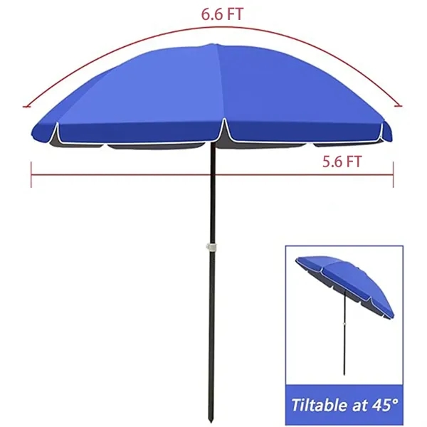 Tiltable Beach Umbrella - Tiltable Beach Umbrella - Image 1 of 5