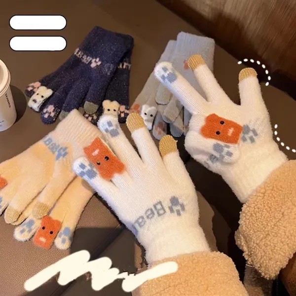 Winter Knitted Touch Screen Gloves - Winter Knitted Touch Screen Gloves - Image 1 of 2