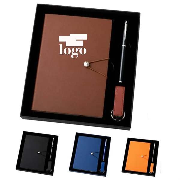 Business Gift Set W/Giftbox Pen Notebook Usb Flash Drive - Business Gift Set W/Giftbox Pen Notebook Usb Flash Drive - Image 0 of 2