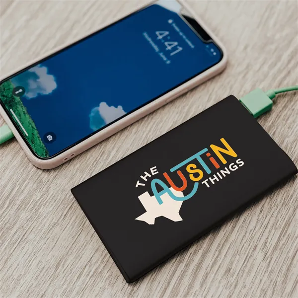 Turquoise 4000mAh Aluminum Power Bank - Turquoise 4000mAh Aluminum Power Bank - Image 0 of 5