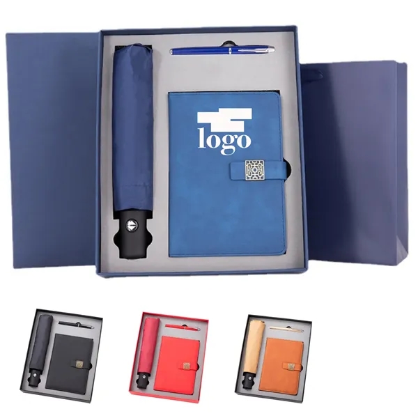 Business Gift Set W/Giftbox Pen Notebook Umbrella - Business Gift Set W/Giftbox Pen Notebook Umbrella - Image 0 of 2