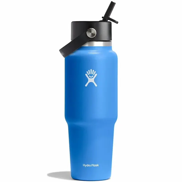 Hydro Flask 32 oz. Wide Mouth Travel Bottle w/Flex Straw Cap - Hydro Flask 32 oz. Wide Mouth Travel Bottle w/Flex Straw Cap - Image 0 of 3