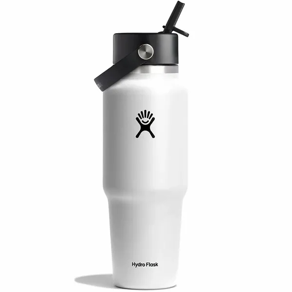 Hydro Flask 32 oz. Wide Mouth Travel Bottle w/Flex Straw Cap - Hydro Flask 32 oz. Wide Mouth Travel Bottle w/Flex Straw Cap - Image 1 of 3
