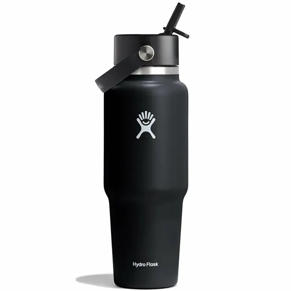 Hydro Flask 32 oz. Wide Mouth Travel Bottle w/Flex Straw Cap - Hydro Flask 32 oz. Wide Mouth Travel Bottle w/Flex Straw Cap - Image 2 of 3