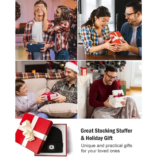 Wireless Music LED Light Beanie Hat with Bluetooth Speaker - Wireless Music LED Light Beanie Hat with Bluetooth Speaker - Image 8 of 8