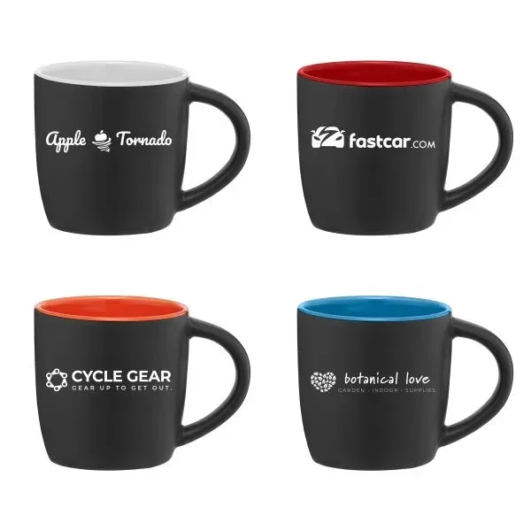 Zanzibar - 12 oz. Matte Black Ceramic Mug with ColorPop - Zanzibar - 12 oz. Matte Black Ceramic Mug with ColorPop - Image 0 of 4