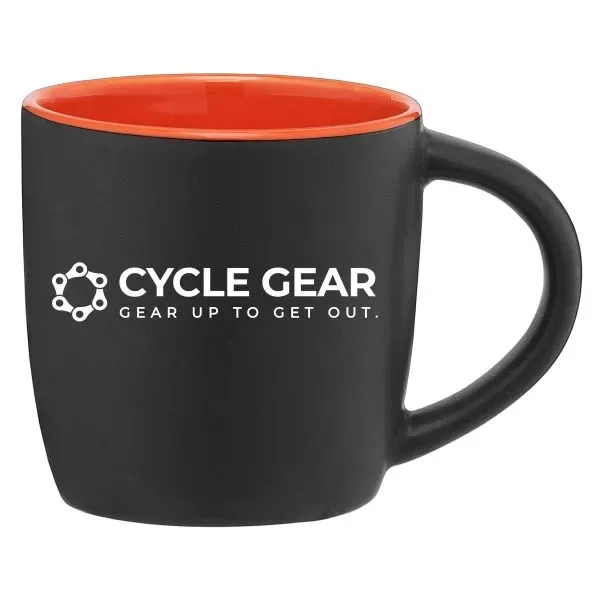 Zanzibar - 12 oz. Matte Black Ceramic Mug with ColorPop - Zanzibar - 12 oz. Matte Black Ceramic Mug with ColorPop - Image 3 of 4