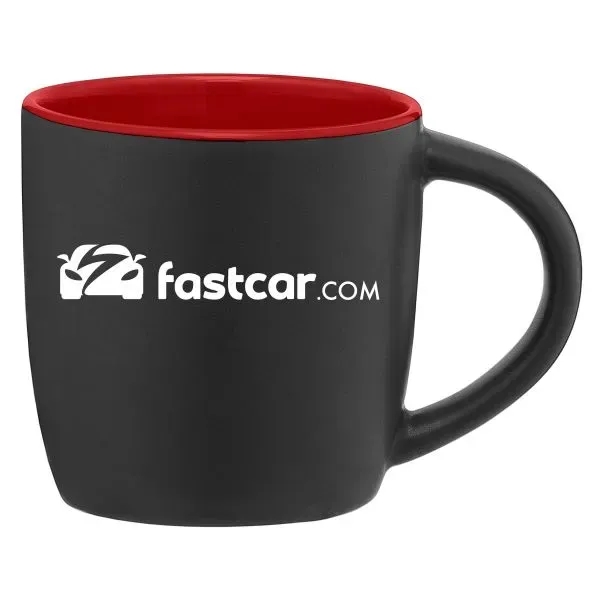 Zanzibar - 12 oz. Matte Black Ceramic Mug with ColorPop - Zanzibar - 12 oz. Matte Black Ceramic Mug with ColorPop - Image 4 of 4