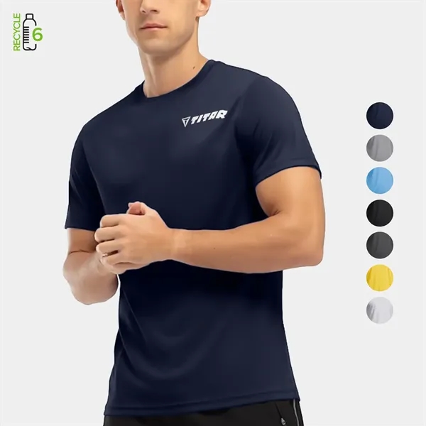 REPREVE® - rPET Men's Performance Short Sleeve T-Shirt - REPREVE® - rPET Men's Performance Short Sleeve T-Shirt - Image 0 of 11