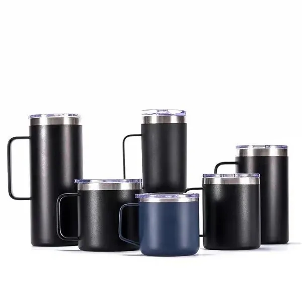 12oz Stainless Steel Insulated Coffee Mug with Handle - 12oz Stainless Steel Insulated Coffee Mug with Handle - Image 2 of 5