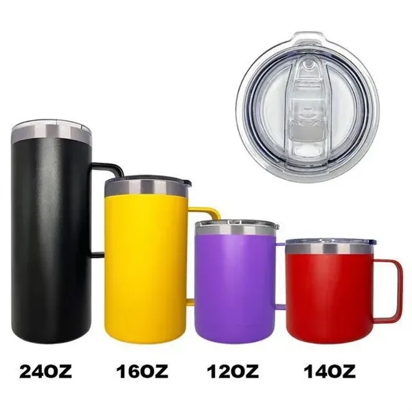 12oz Stainless Steel Insulated Coffee Mug with Handle - 12oz Stainless Steel Insulated Coffee Mug with Handle - Image 3 of 5