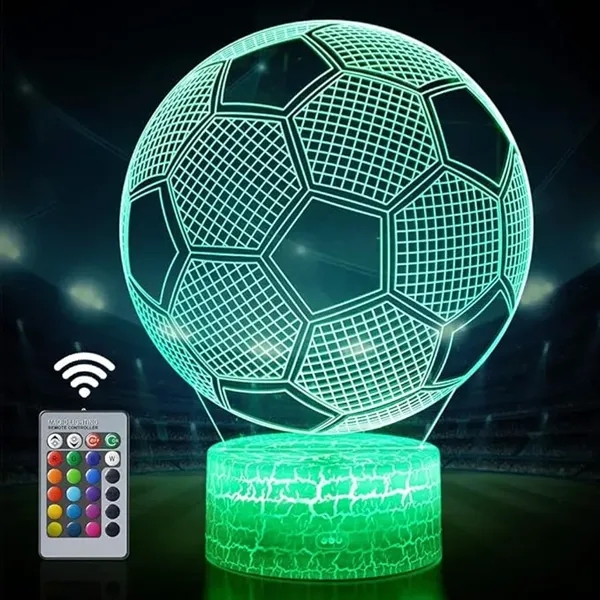3D Lamp Night Light with Remote & Touch Control - 3D Lamp Night Light with Remote & Touch Control - Image 1 of 10
