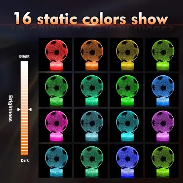 3D Lamp Night Light with Remote & Touch Control - 3D Lamp Night Light with Remote & Touch Control - Image 3 of 10