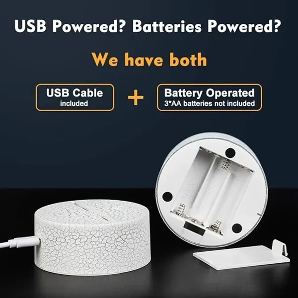 3D Lamp Night Light with Remote & Touch Control - 3D Lamp Night Light with Remote & Touch Control - Image 5 of 10