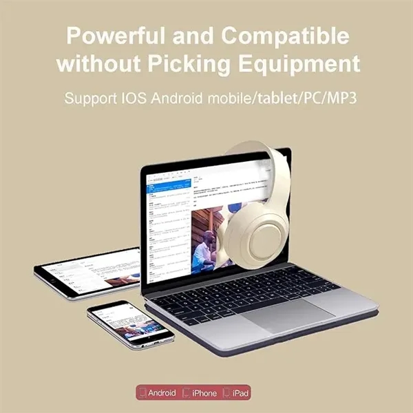 Foldable Wireless Headphones Bluetooth - Foldable Wireless Headphones Bluetooth - Image 3 of 4