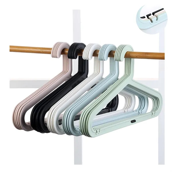 1pcs Antislip Plastic Clothes Hanger - 1pcs Antislip Plastic Clothes Hanger - Image 0 of 5